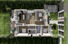 Casa cu 4 camere la roșu,finisat sau la cheie, 107 mp, zona Santandrei 