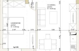 Apartament 2 camere, 60.40 mp, cartierul Oncea