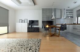 Casă nouă mediteraneană pasivă 3 camere, 105 mp utili, teren 630 mp, drum privat