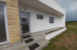 Casă nouă mediteraneană pasivă 3 camere, 105 mp utili, teren 630 mp, drum privat