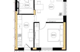 Apartament bloc nou, 2 camere, 45 mp, zona Nufarul