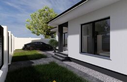 Casa cu 3 dormitoare, pe un nivel,  racordata la toate utilitatile in Santandrei