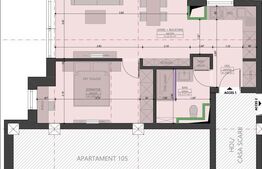 Apartament Ultracentral cu 2 Camere, 47.10mp Utili