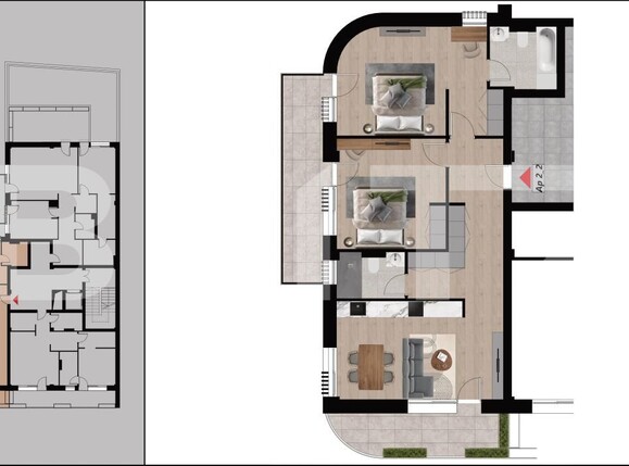 Apartament de vânzare 3 camere Dacia - 164811AV | BLITZ Oradea | Poza1