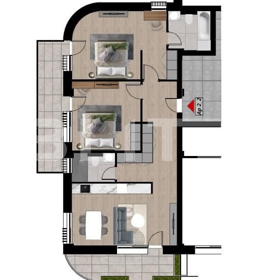 Apartament de vânzare 3 camere Dacia - 164812AV | BLITZ Oradea | Poza2