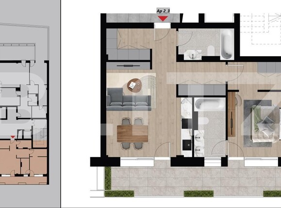 Apartament de vânzare 2 camere Dacia - 164813AV | BLITZ Oradea | Poza1