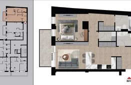 Apartament exclusivist, 64 mp, 2 băi, bloc nou – Zona Dacia