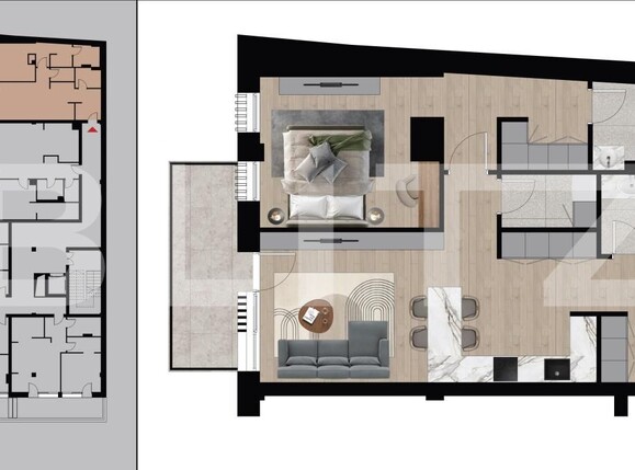 Apartament de vânzare 2 camere Dacia - 164815AV | BLITZ Oradea | Poza1