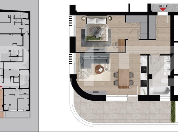 Apartament de vânzare 2 camere Dacia - 164816AV | BLITZ Oradea | Poza1