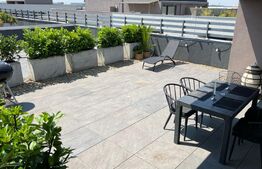 Apartament cu 2 camere, mobilat lux terasa 40 m deasupra +parcare zona Ceyrat