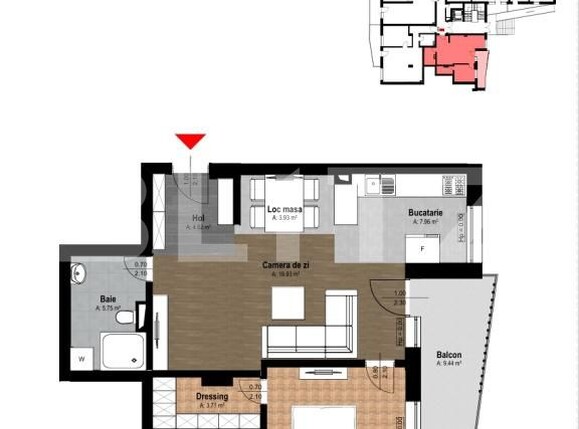 Apartament de vânzare 2 camere Sud-Est - 184632AV | BLITZ Oradea | Poza1