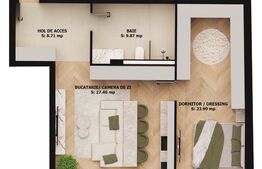 Apartament 2 camere, dressing walk-in | EAS Residence