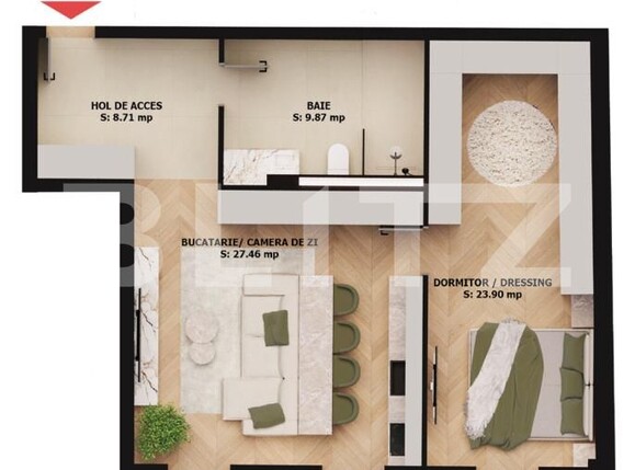 Apartament de vânzare 2 camere Ultracentral - 184701AV | BLITZ Oradea | Poza1