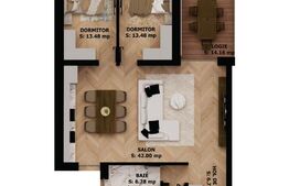 Apartament 3 camere cu logie, eleganță și confort urban – EAS Residence