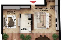 Apartament 2 camere premium | Terasă uriașă | EAS Residence