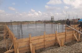 Teren de vanzare in Santandrei cu fundatie turnata si autorizatie valabila  