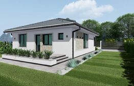 Casa individuala Santandrei cu placa de beton si gard imprejmuire la cheie