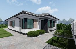 Casa individuala Santandrei cu placa de beton si gard imprejmuire la cheie