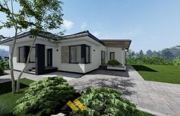 Casa individuala Santandrei cu placa de beton si gard imprejmuire la cheie