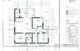 Casa individuala Santandrei cu placa de beton si gard imprejmuire la cheie