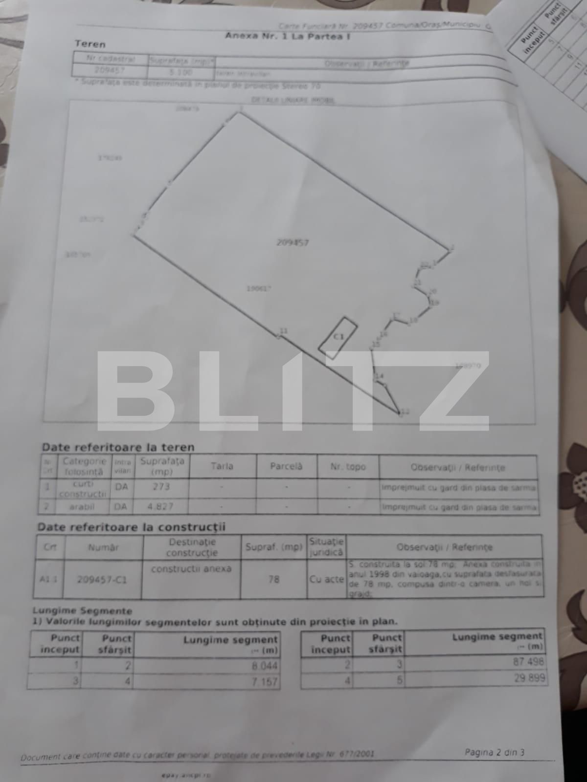 Teren de vânzare Dealuri Oradea - 74121TV | BLITZ Oradea | Poza1