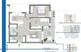 Apartament de 3 camere, 72,56 mp, imobil nou, zona Nufarul