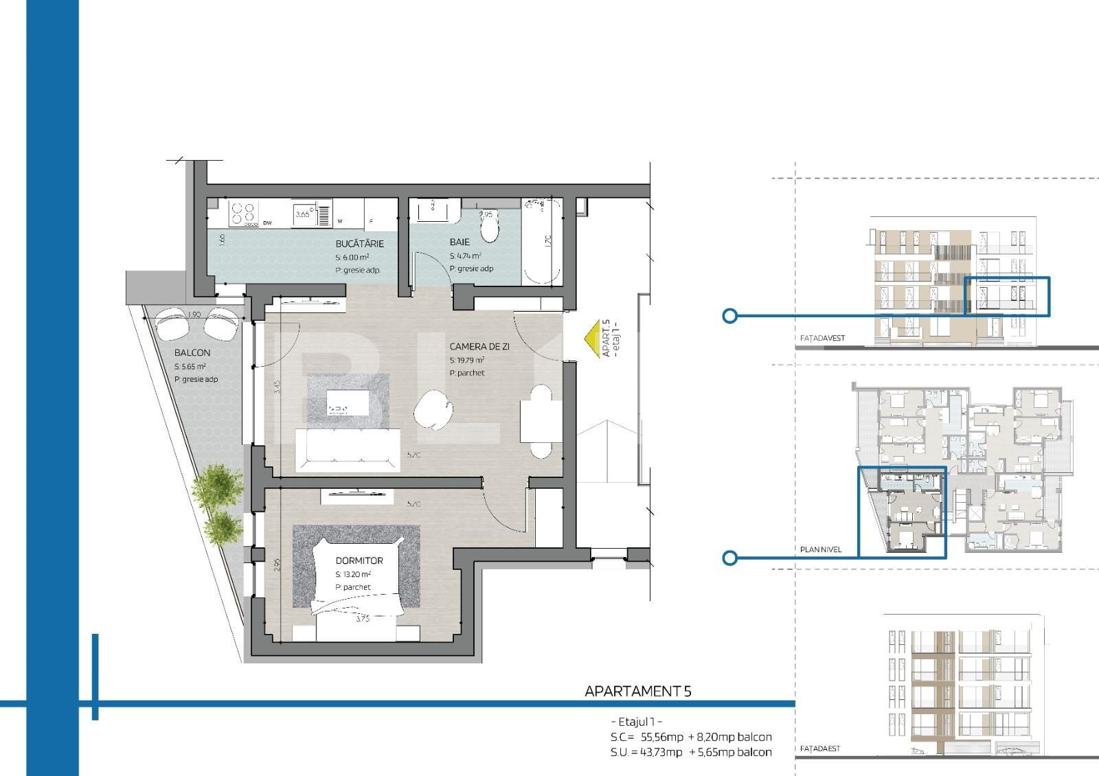 Apartament de vânzare 2 camere Lotus - 74591AV | BLITZ Oradea | Poza1