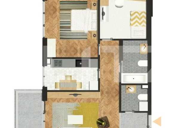 Apartament de vânzare 3 camere Spitalul Judetean - 74818AV | BLITZ Oradea | Poza1