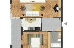 Apartament de 2 camere, 78 mp utili, zona Semicentrala