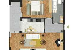 Apartament de 2 camere semifinisat, 78.89 mp, etaj 1, zona Spitalul judetean