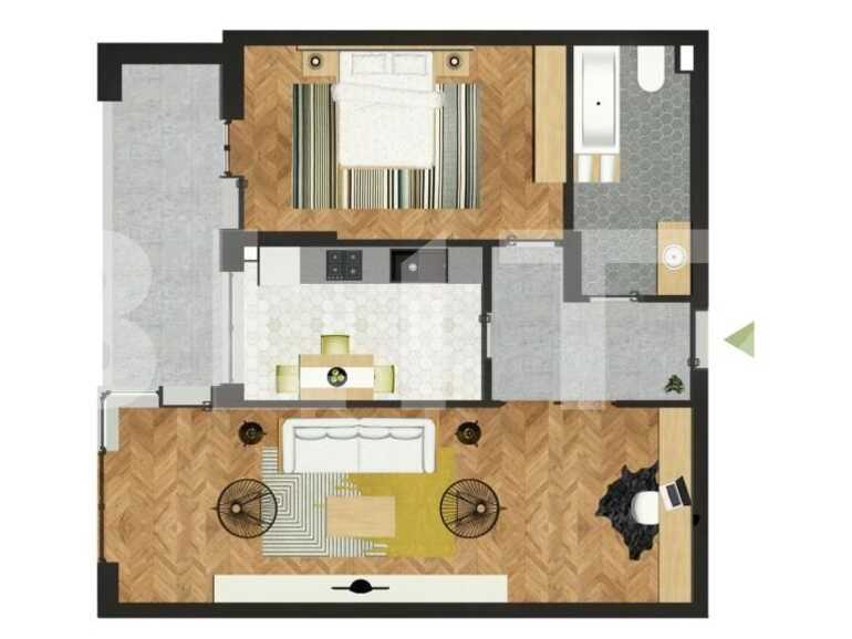 Apartament de vânzare 2 camere Spitalul Judetean - 74820AV | BLITZ Oradea | Poza1