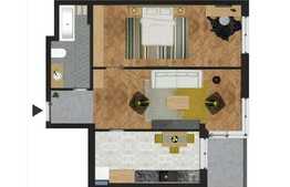 Apartament de 2 camere finisat, 70,66 mp, zona Spitalul judetean