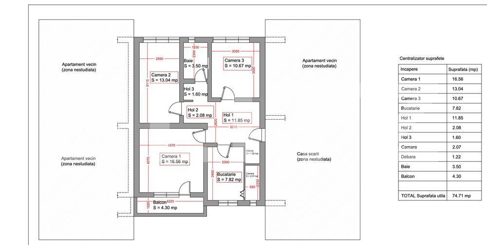 Apartament de vânzare 3 camere Decebal - 75843AV | BLITZ Oradea | Poza1