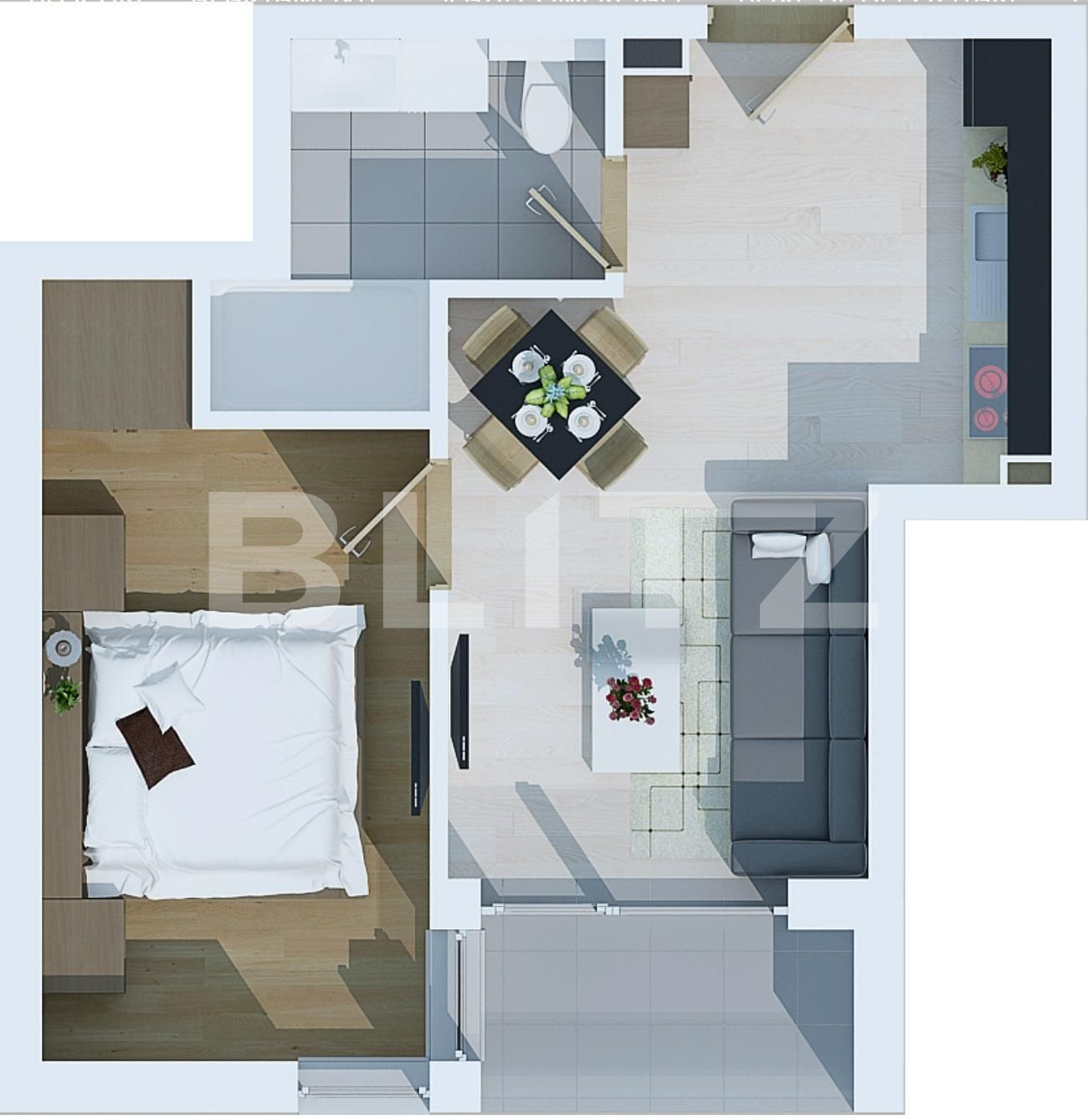 Apartament 2 camere, 38 mp, parcare si boxa depozitare, zona Universitatii