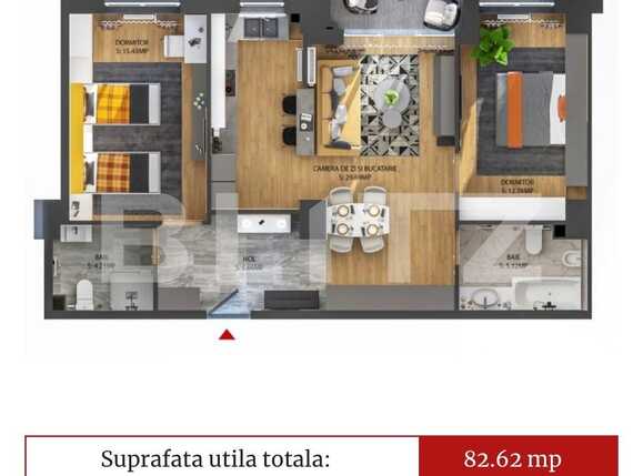 Apartament de vânzare 3 camere Iosia - 78934AV | BLITZ Oradea | Poza7