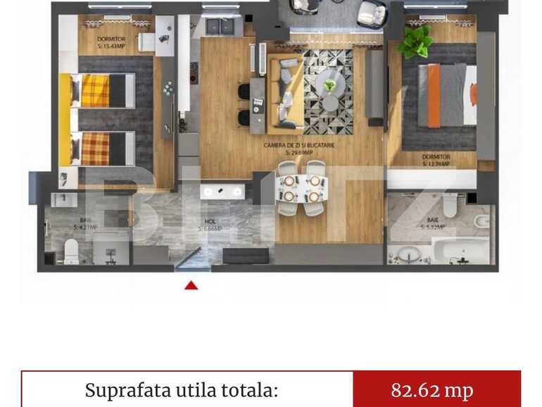 Apartament de vânzare 3 camere Iosia - 78934AV | BLITZ Oradea | Poza1