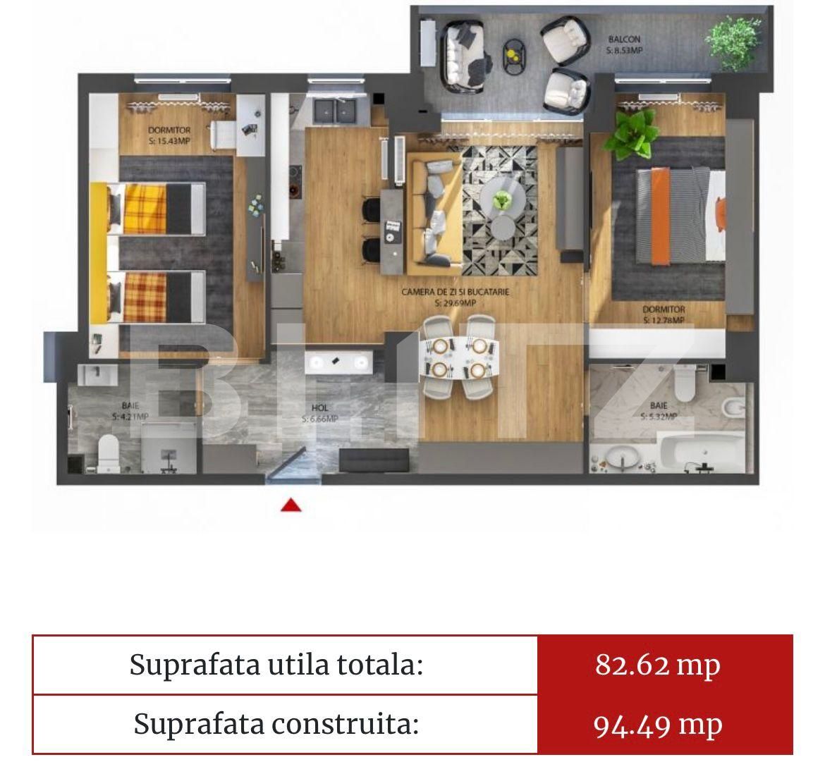 Apartament de vânzare 3 camere Iosia - 78934AV | BLITZ Oradea | Poza1