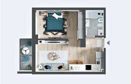 Apartament de 2 camere, etaj 9, Prima Onestilor!