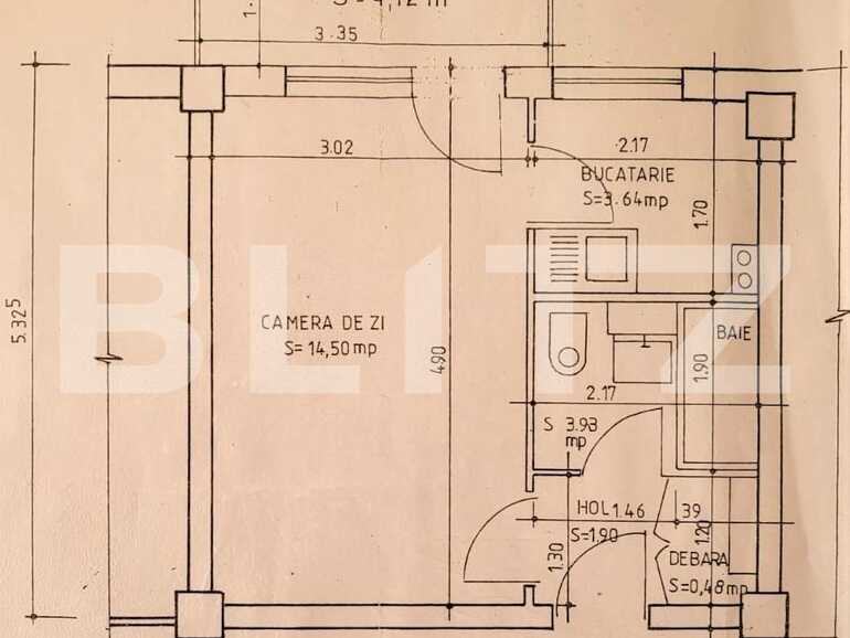 Garsonieră de vânzare Calea Clujului - 84142AV | BLITZ Oradea | Poza1
