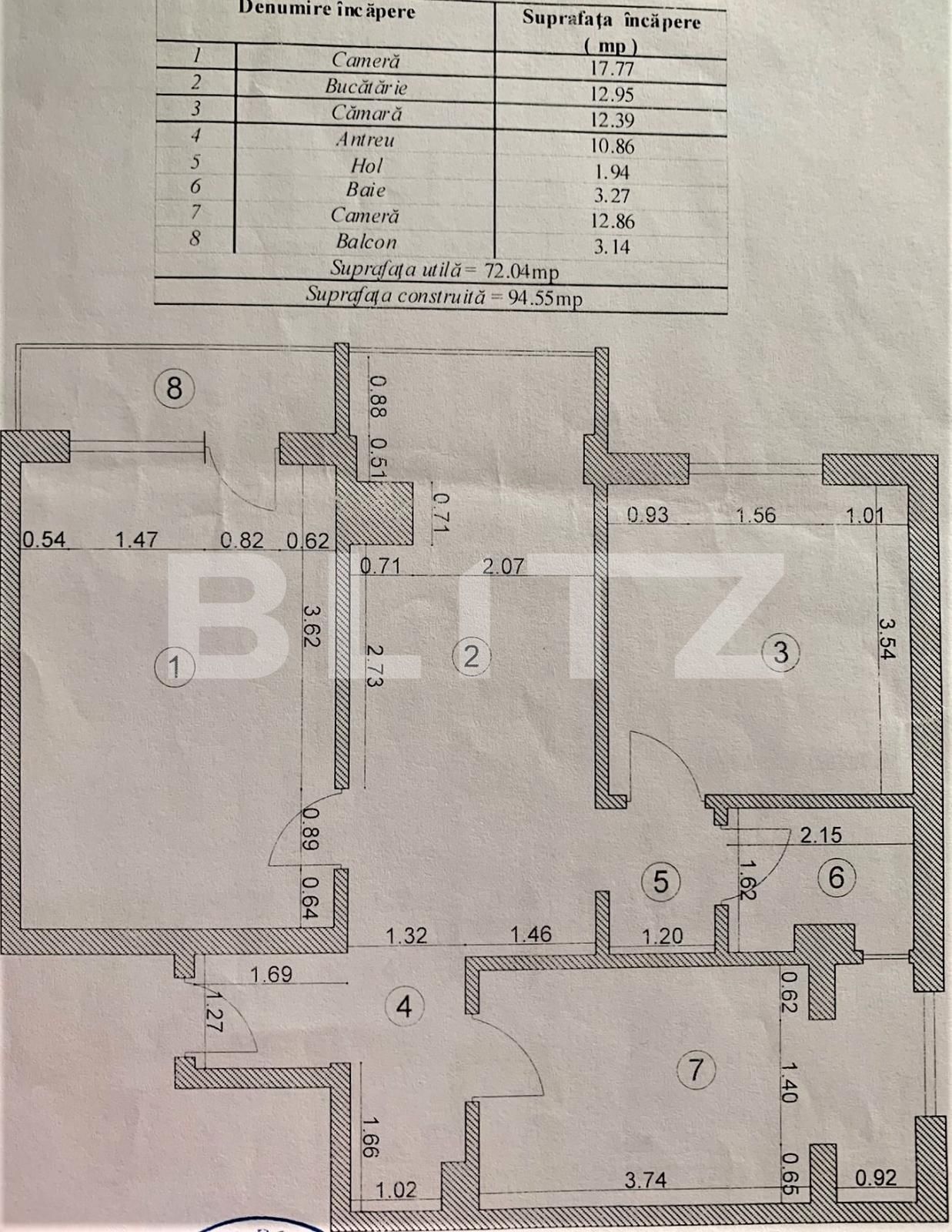 Apartament de vânzare 3 camere Dacia - 86043AV | BLITZ Oradea | Poza1