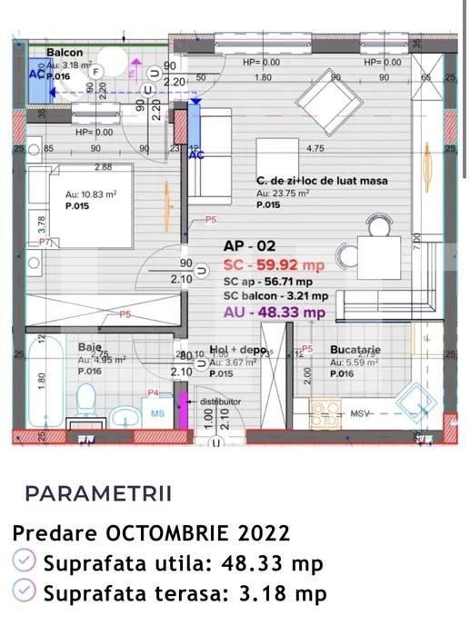 Apartament de vânzare 2 camere UniversitatiI - 87839AV | BLITZ Oradea | Poza1