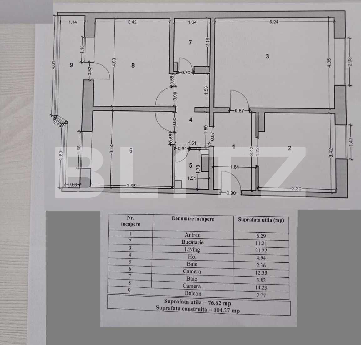 Apartament de vânzare 3 camere Dragos Voda - 99813AV | BLITZ Oradea | Poza8