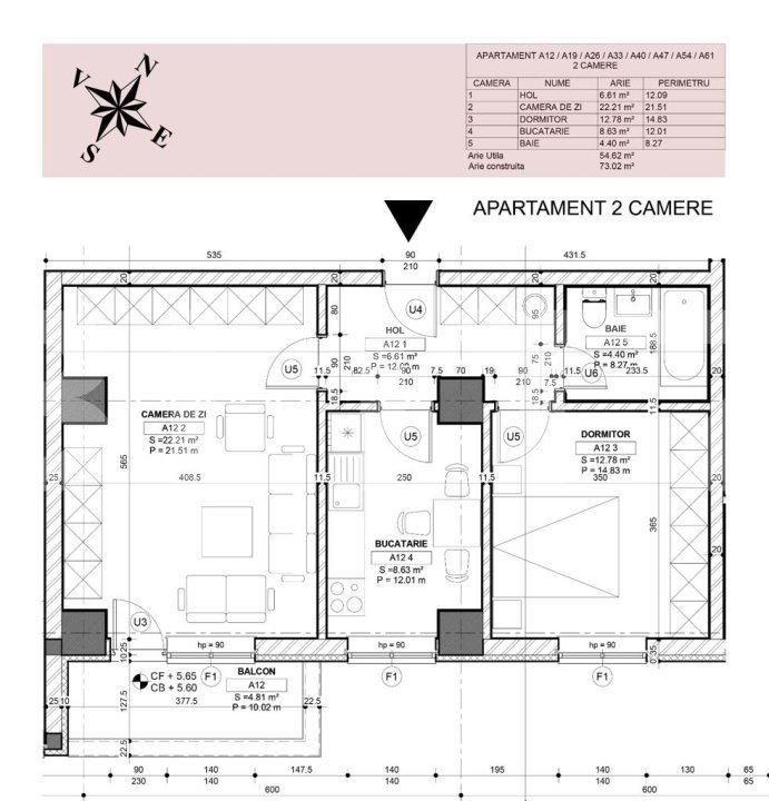 Apartament de vânzare 2 camere Razboieni - 100010AV | BLITZ Pitești | Poza2