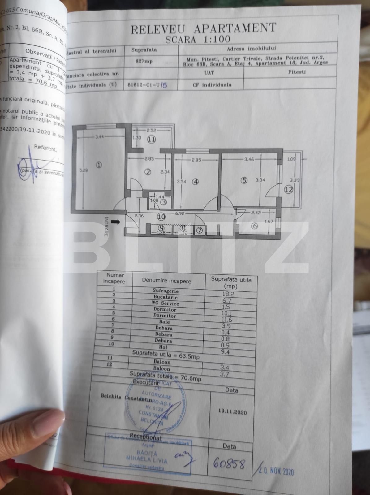 Apartament de vânzare 3 camere Trivale - 100249AV | BLITZ Pitești | Poza1