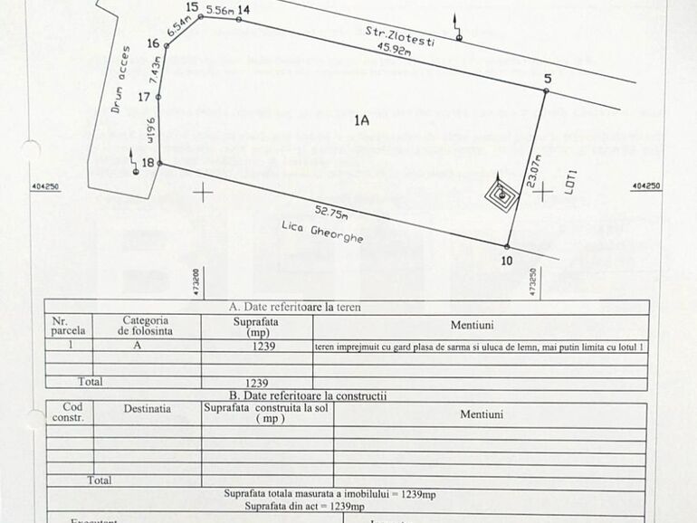 Teren de vânzare Curtea de Argeș - 101213TV | BLITZ Pitești | Poza1