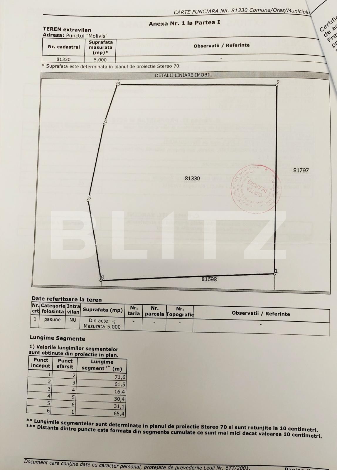Teren de vânzare Curtea de Argeș - 101313TV | BLITZ Pitești | Poza1