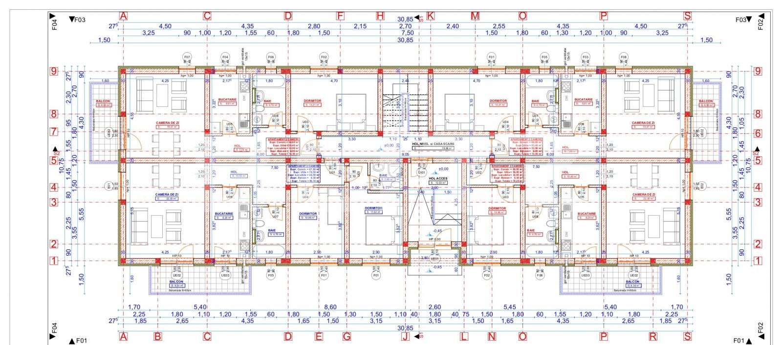 Apartament 2 camere, fond NOU, decomandat, zona Trivale Tancodrom