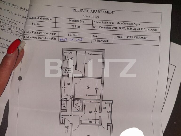 Apartament de vânzare 3 camere Curtea de Argeș - 103635AV | BLITZ Pitești | Poza2