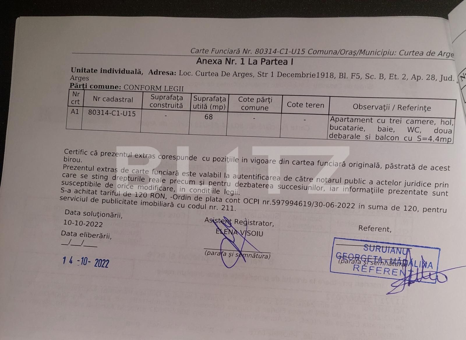 Apartament de vânzare 3 camere Curtea de Argeș - 103635AV | BLITZ Pitești | Poza1