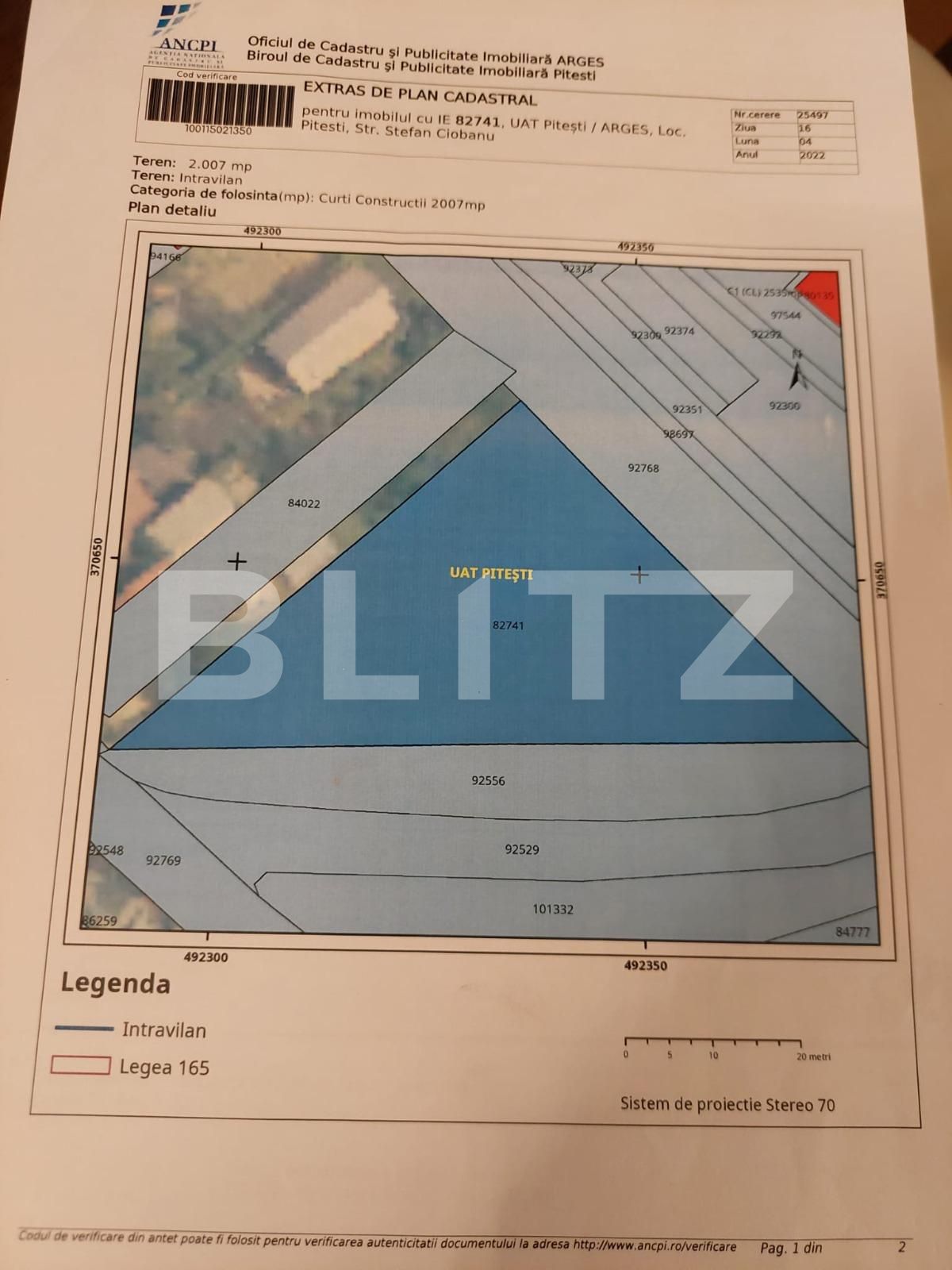 Teren de vânzare Prundu - 108511TV | BLITZ Pitești | Poza2